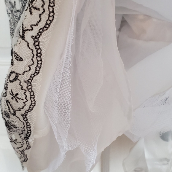 Geode Polka Dot Modcloth Lace Overlay Dress - Picture 4 of 5